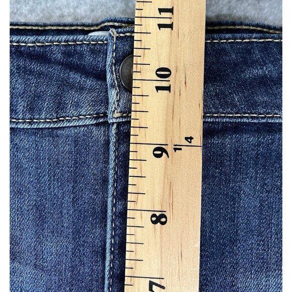 Adam Levine Skinny DENIM Jeans 17 Distressed Embroidered Lips Heart You Wish - Picture 15 of 16